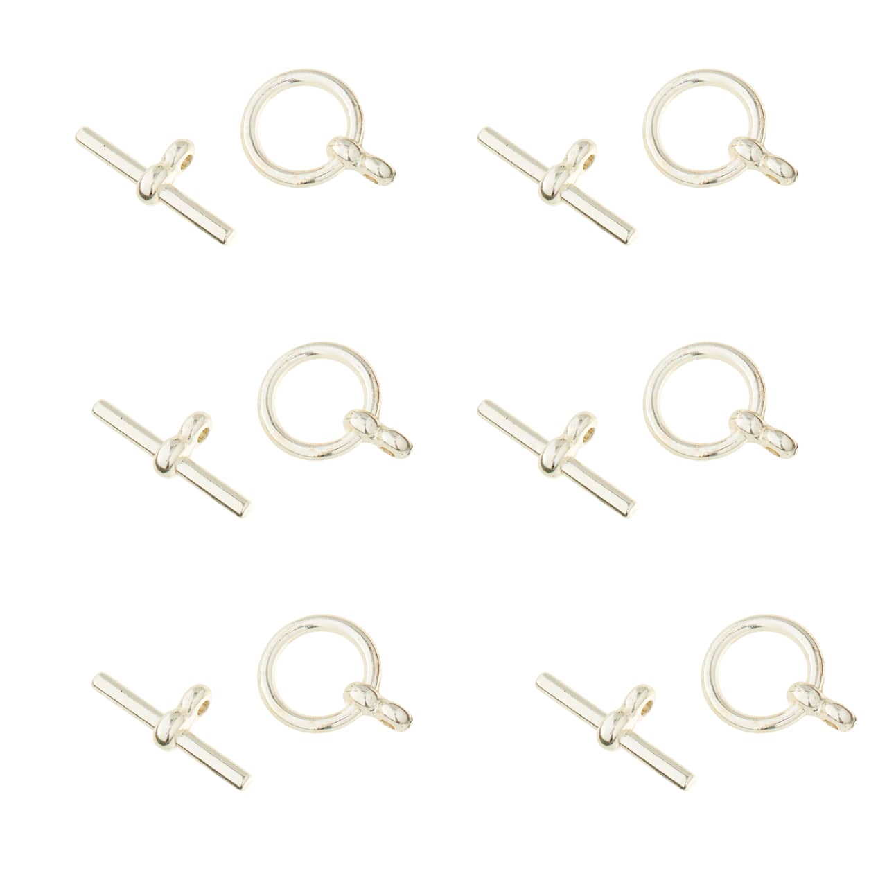 12 Packs: 6 ct. (72 total) Silver Toggle Clasps by Bead Landing™